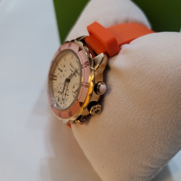 kate spade new york baywater multifunction matte pink silicone watch - Picture 6 of 6